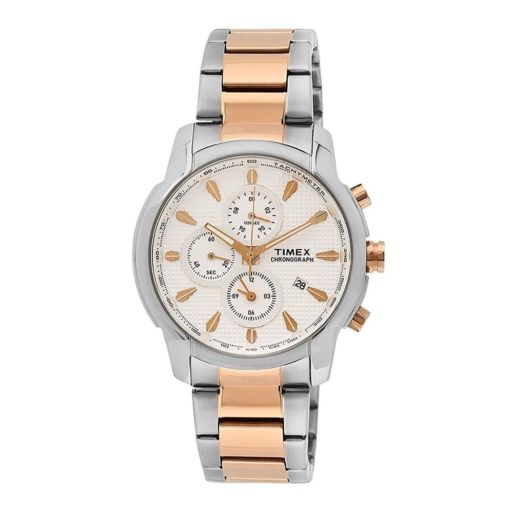 Timex E-Class Chronograph Silver Dial Men's Watch - TW000Y507
