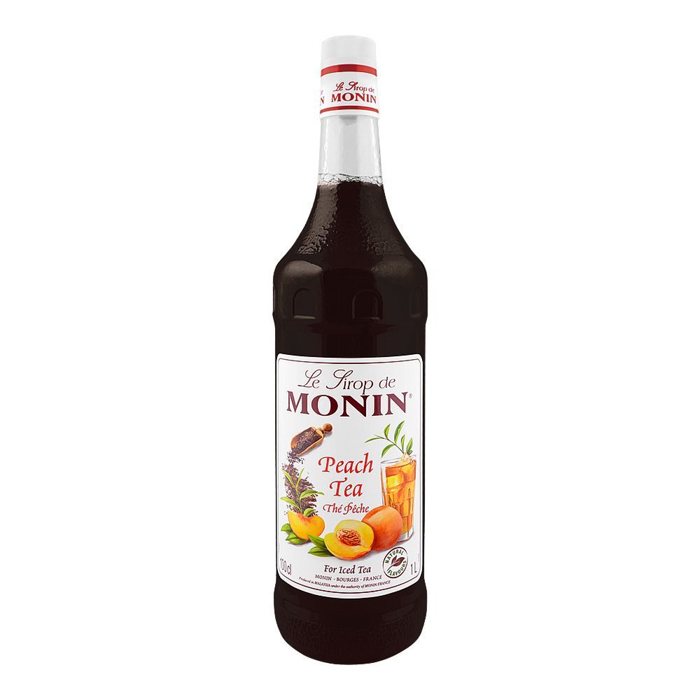 Monin Iced Tea Peach Syrup, 1 liter