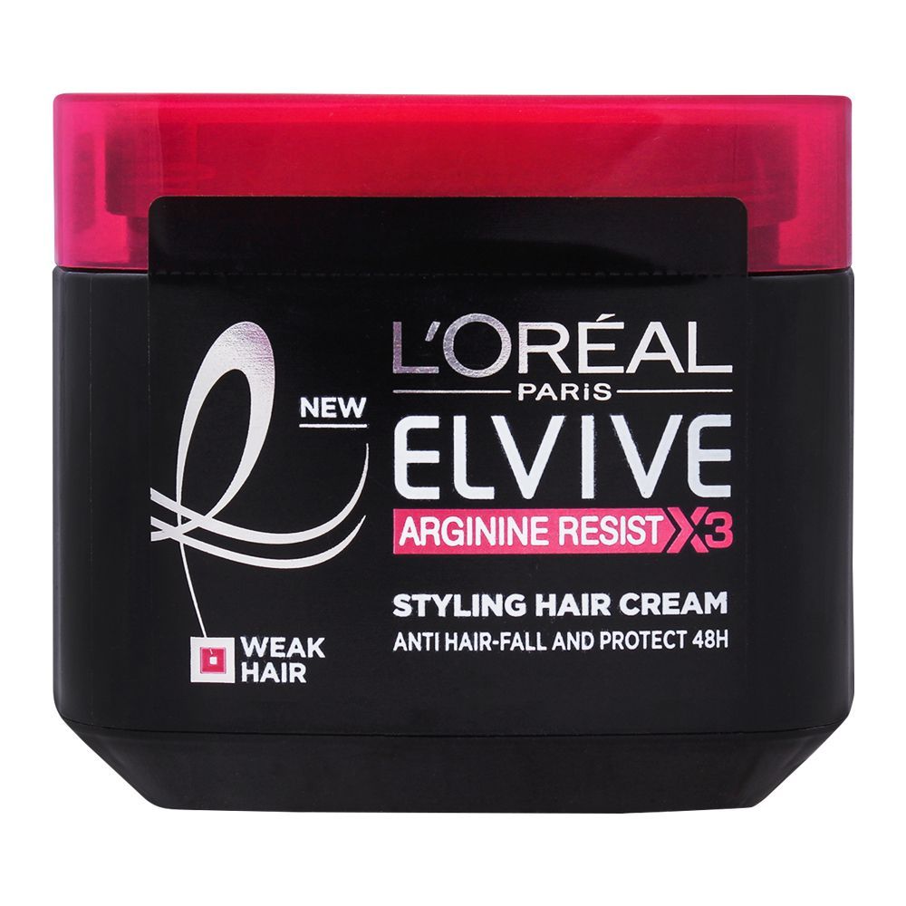 L'Oreal Paris Elvive Arginine Resist X3 Styling Hair Cream, For Weak Hair, 200ml