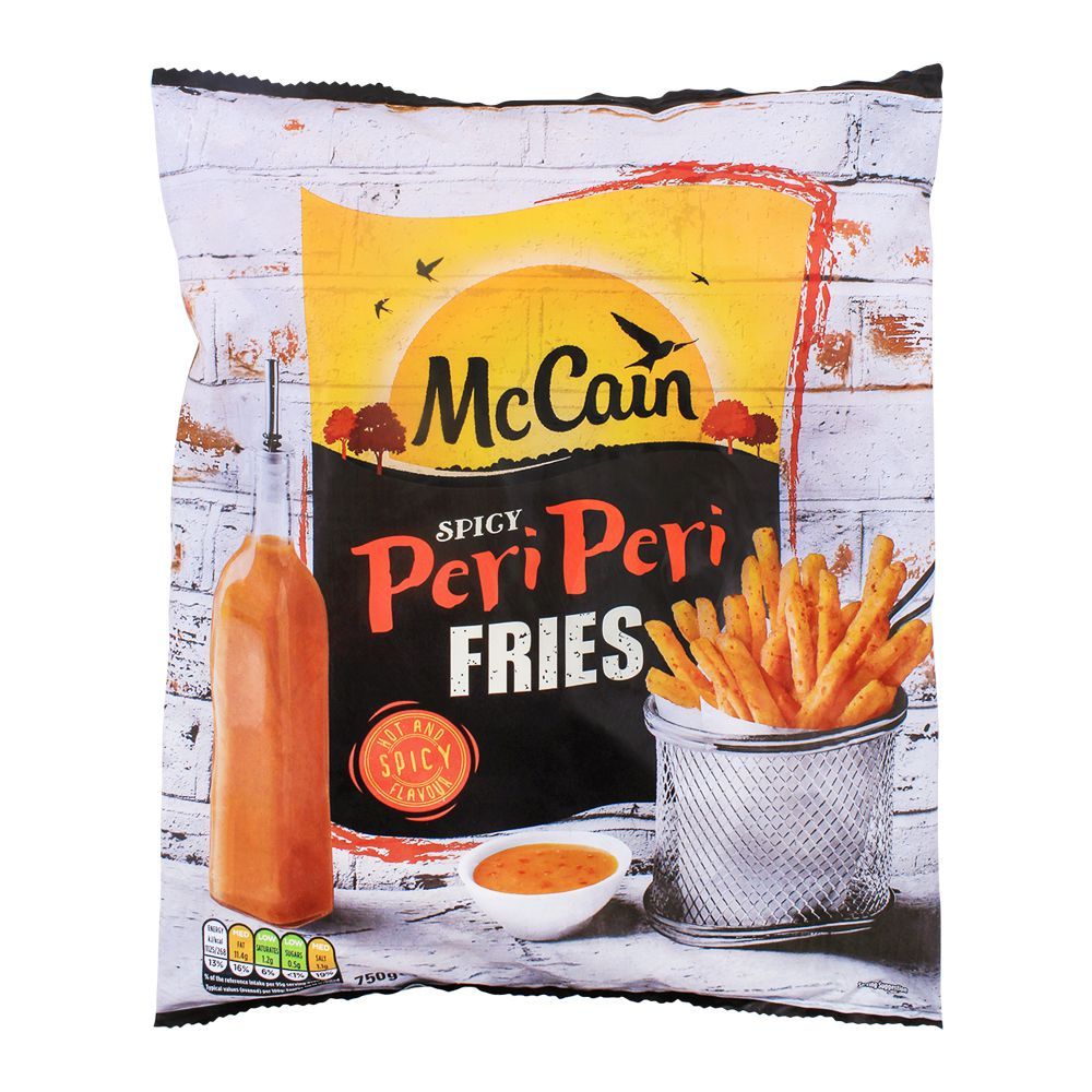 McCain Spicy Peri-Peri Fries, Hot & Spicy Flavor, 750g