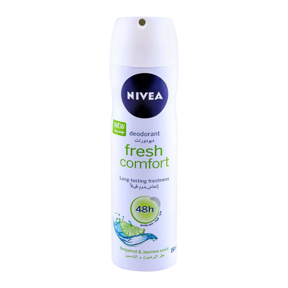 Nivea 48H Fresh Comfort Bergamot & Jasmine Deodorant Spray 150ml