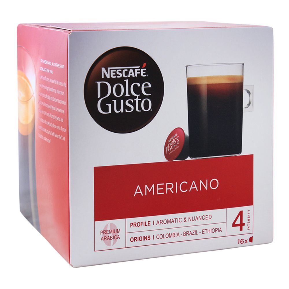 Nescafe Dolce Gusto Americano Capsules, 16 Single Serve Pods