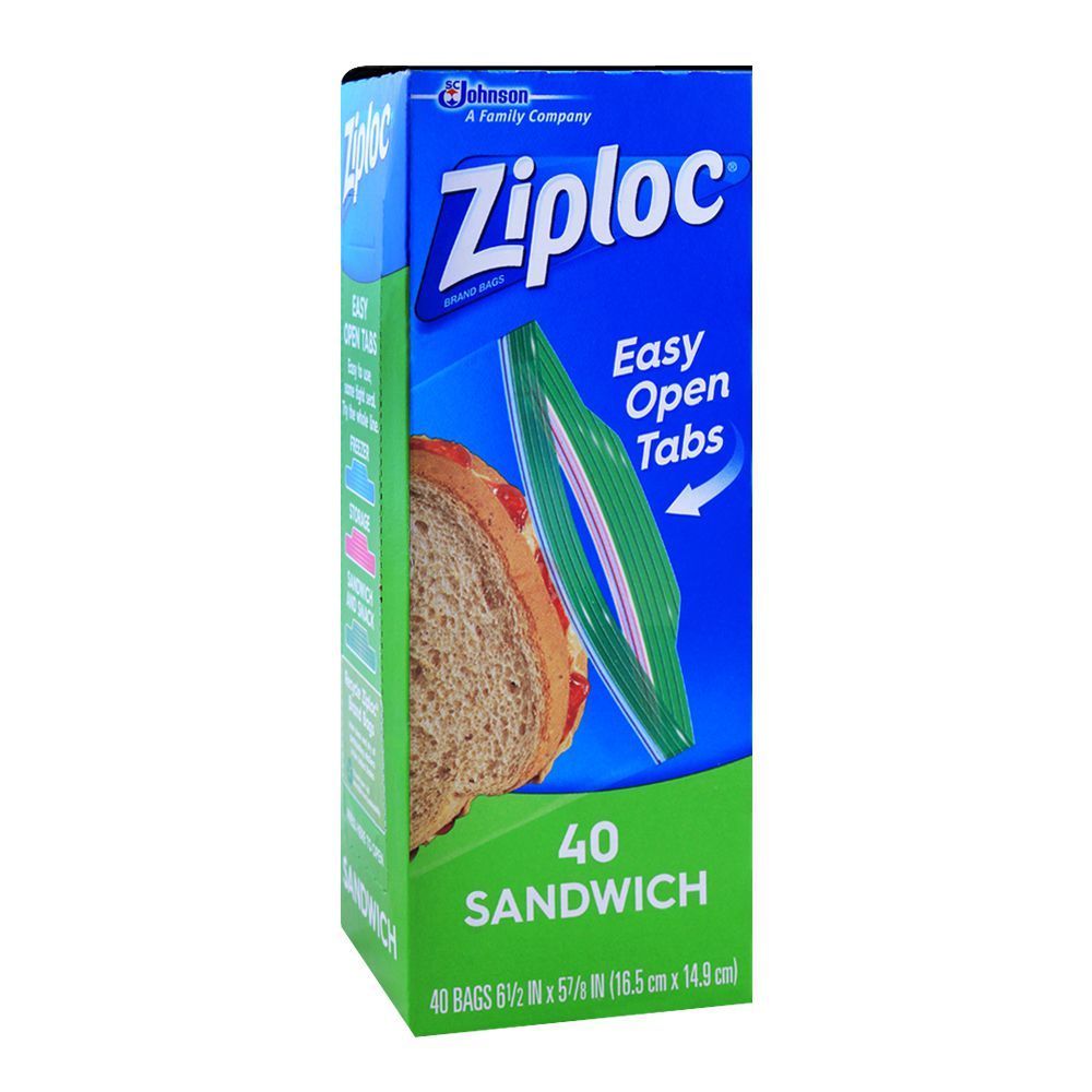 Ziploc Sandwich Bags, 40-Pack