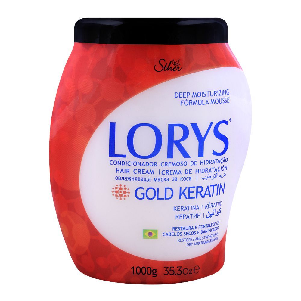 Lorys Gold Keratin Hair Cream, For Dry & Damaged Hair, 1000g