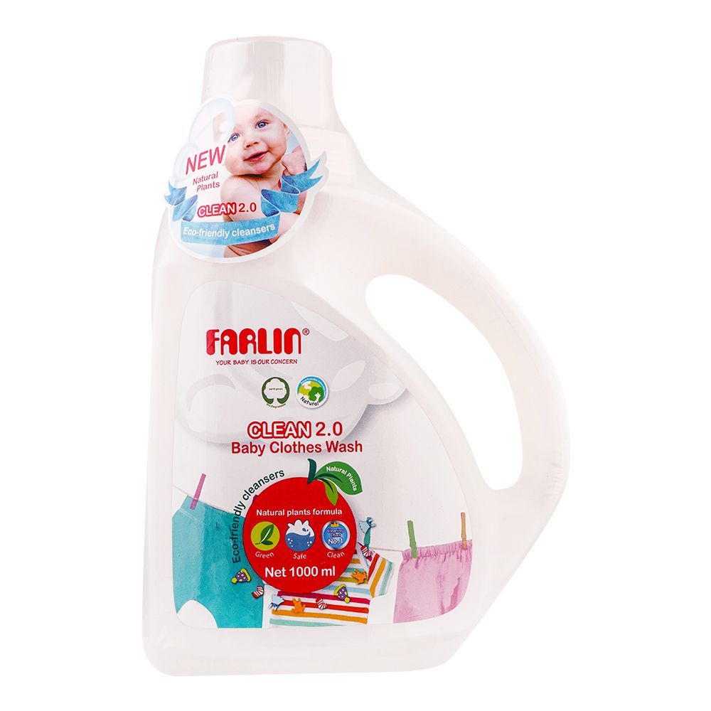 Farlin Clean 2.0 Baby Clothes Wash, 1000ml, CB-10007