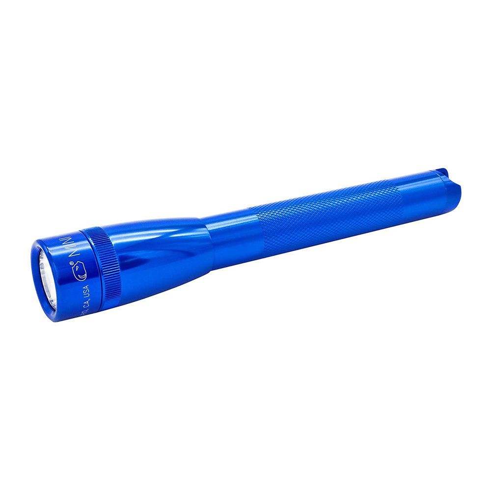 Mini Maglite LED Flashlight With Belt, 127 Lumens, Blue, 153-000-064