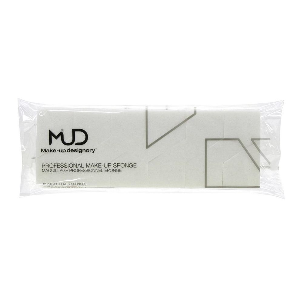 MUD Makeup Designory Professional Makeup Latex Sponge, 12-Pack