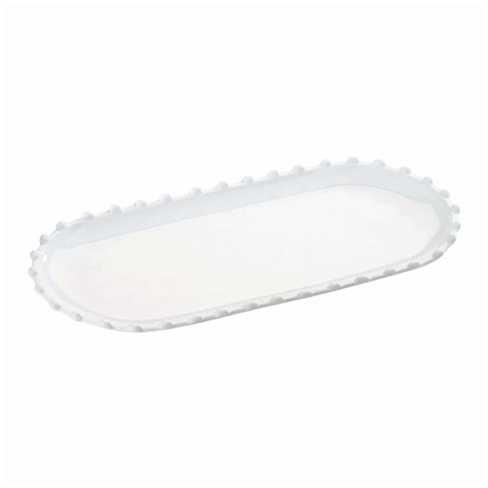 Symphony Pearl Serving Platter, 13.3x6.5 Inches, SY-7153