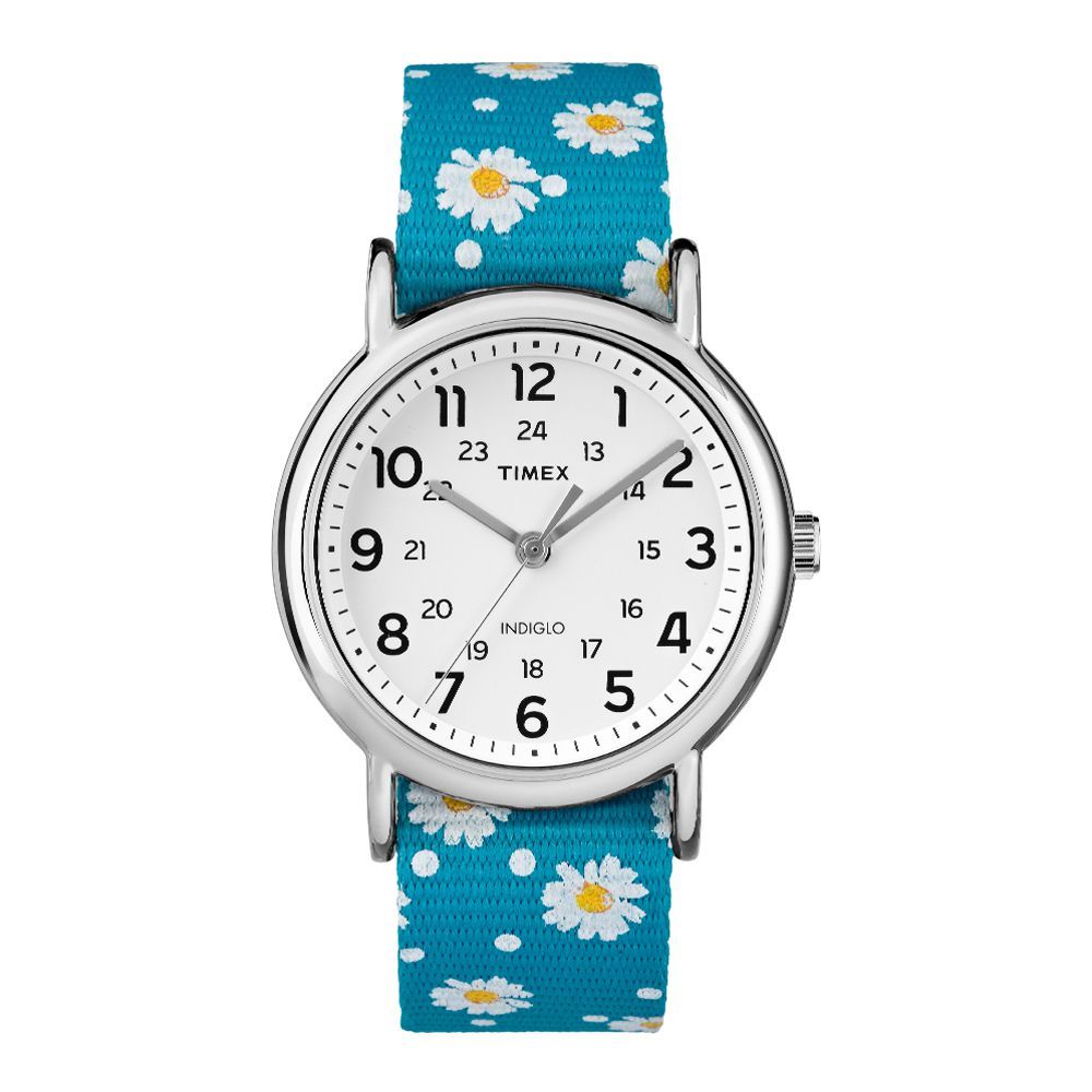 Timex Women's Blue Nylon Analog Quartz Fashion Watch - TW2R24000