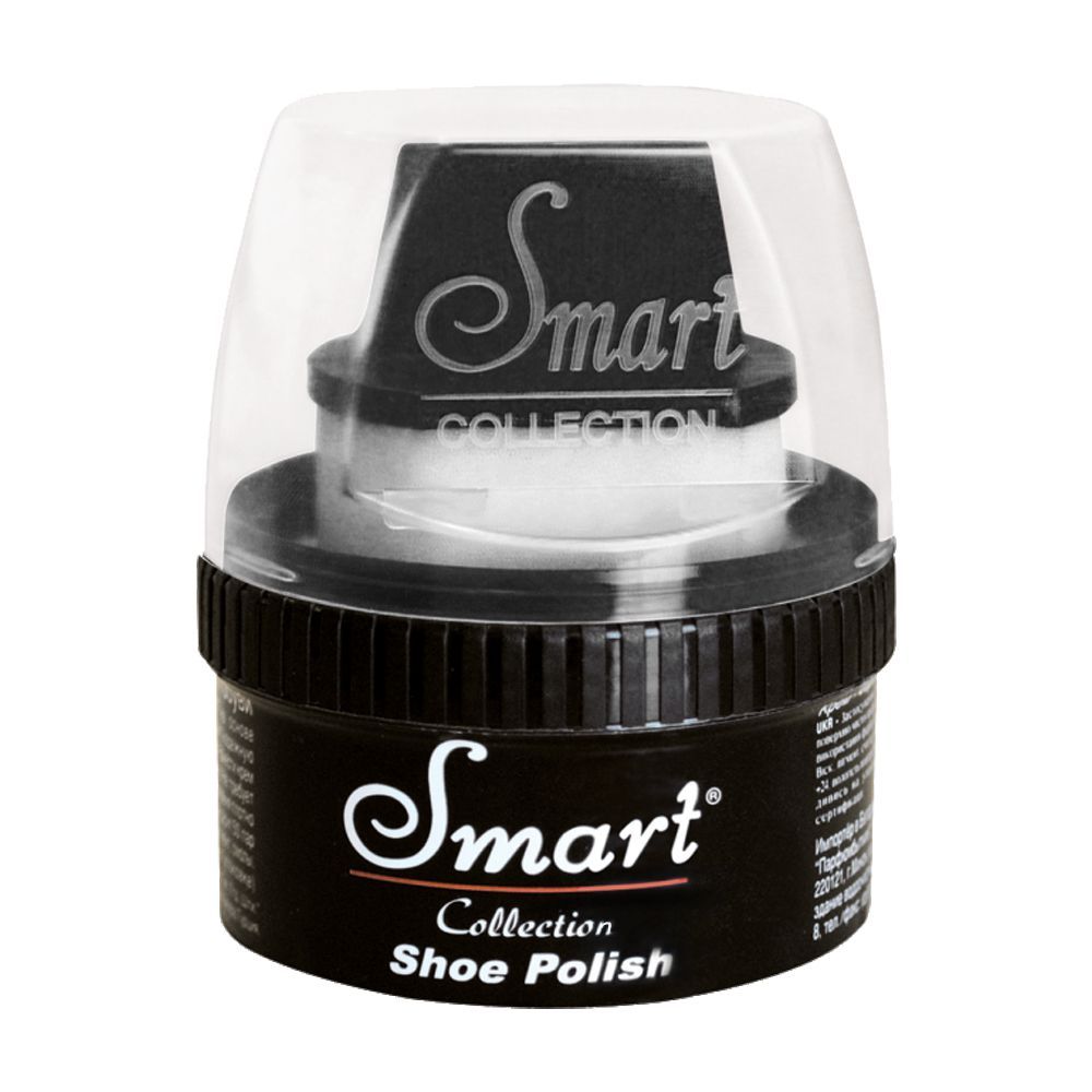 Smart Collection Cream Shoe Polish, Black, 60ml