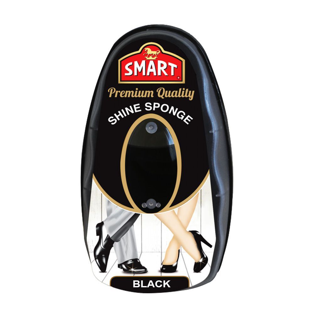 Smart Premium Shoe Shine Sponge, Black
