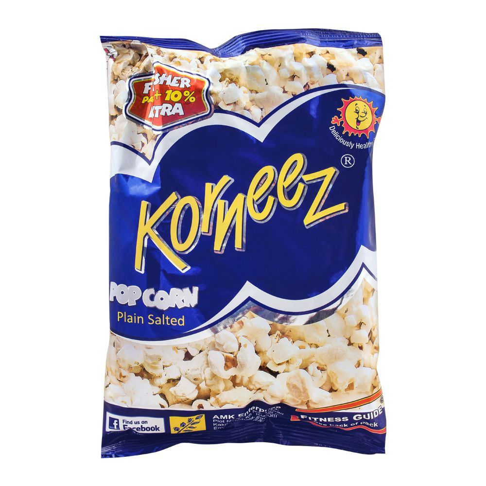 Korneez Popcorn, Plain Salted, 40g
