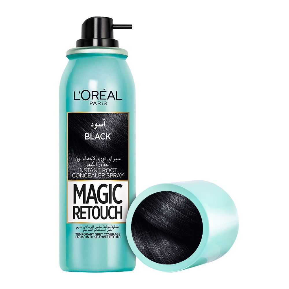 L'Oreal Paris Magic Retouch Instant Root Concealer Spray, Black, 75ml