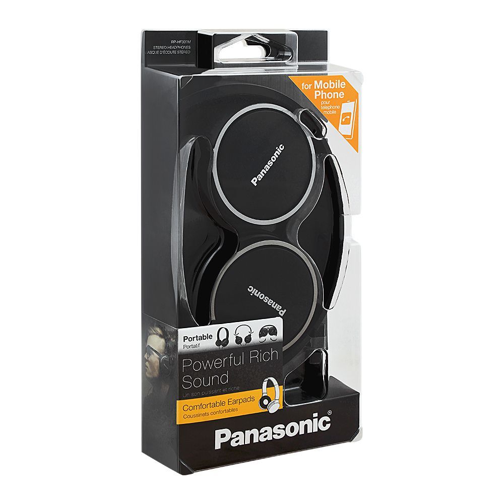 Panasonic Portable Comfortable Earpads, RP-HF300ME-K