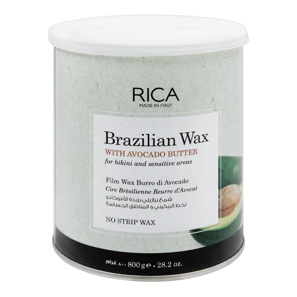 RICA Avocado Butter Brazilian No Strip Wax, For Bikini & Sensitive Area, 800g