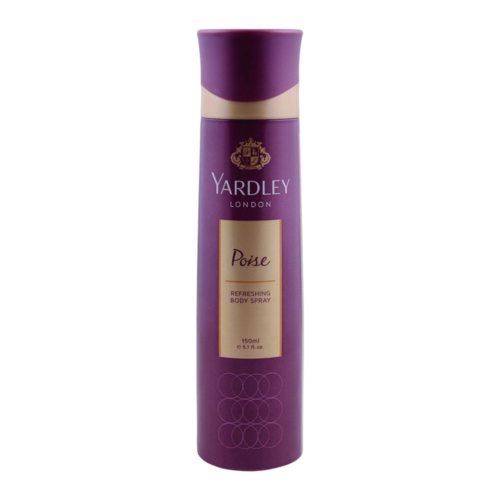 Yardley Poise Deodorant Body Spray, For Women, 150ml