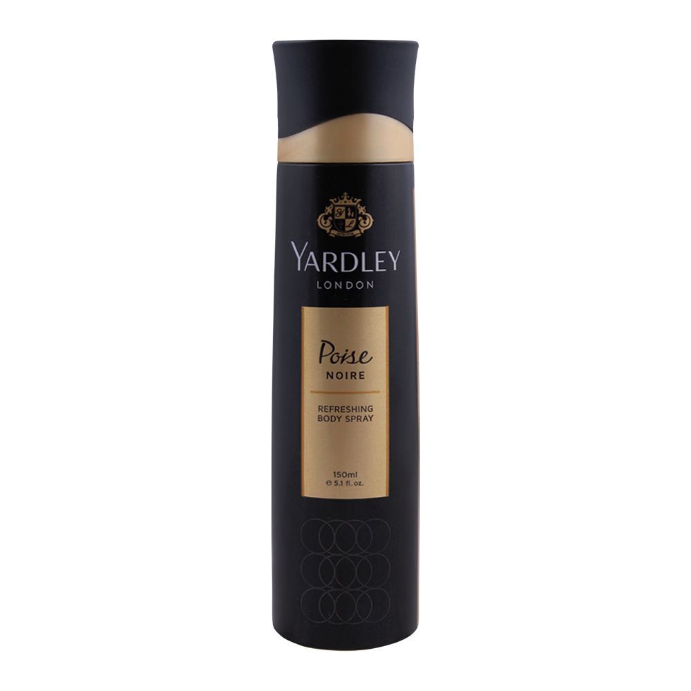 Yardley Poise Noire Deodorant Body Spray, For Women, 150ml