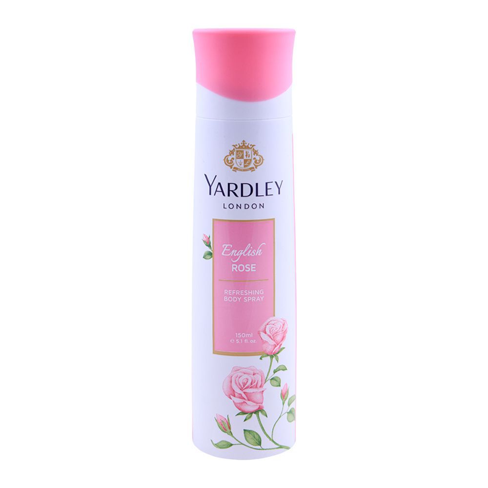 Yardley English Rose Deodorant Body Spray, For Women, 150ml