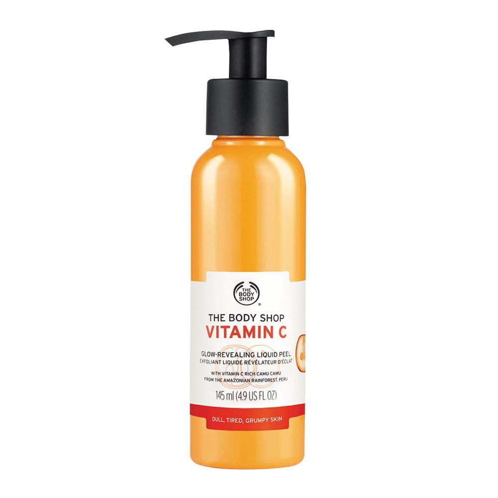 The Body Shop Vitamin-C Glow Revealing Liquid Peel, For Dull, Tired & Grumpy Skin, 145ml