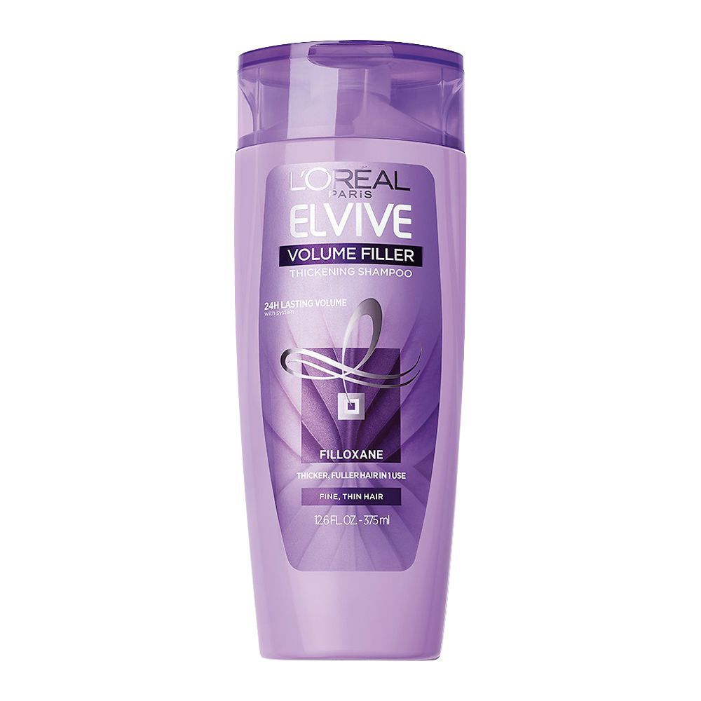 L'Oreal Paris Elvive Volume Filler Thickening Shampoo, For Fine & Thin Hair, 375ml