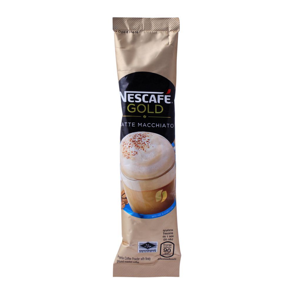 Nescafe Gold Latte Macchiato Coffee, 20g, Single Serve