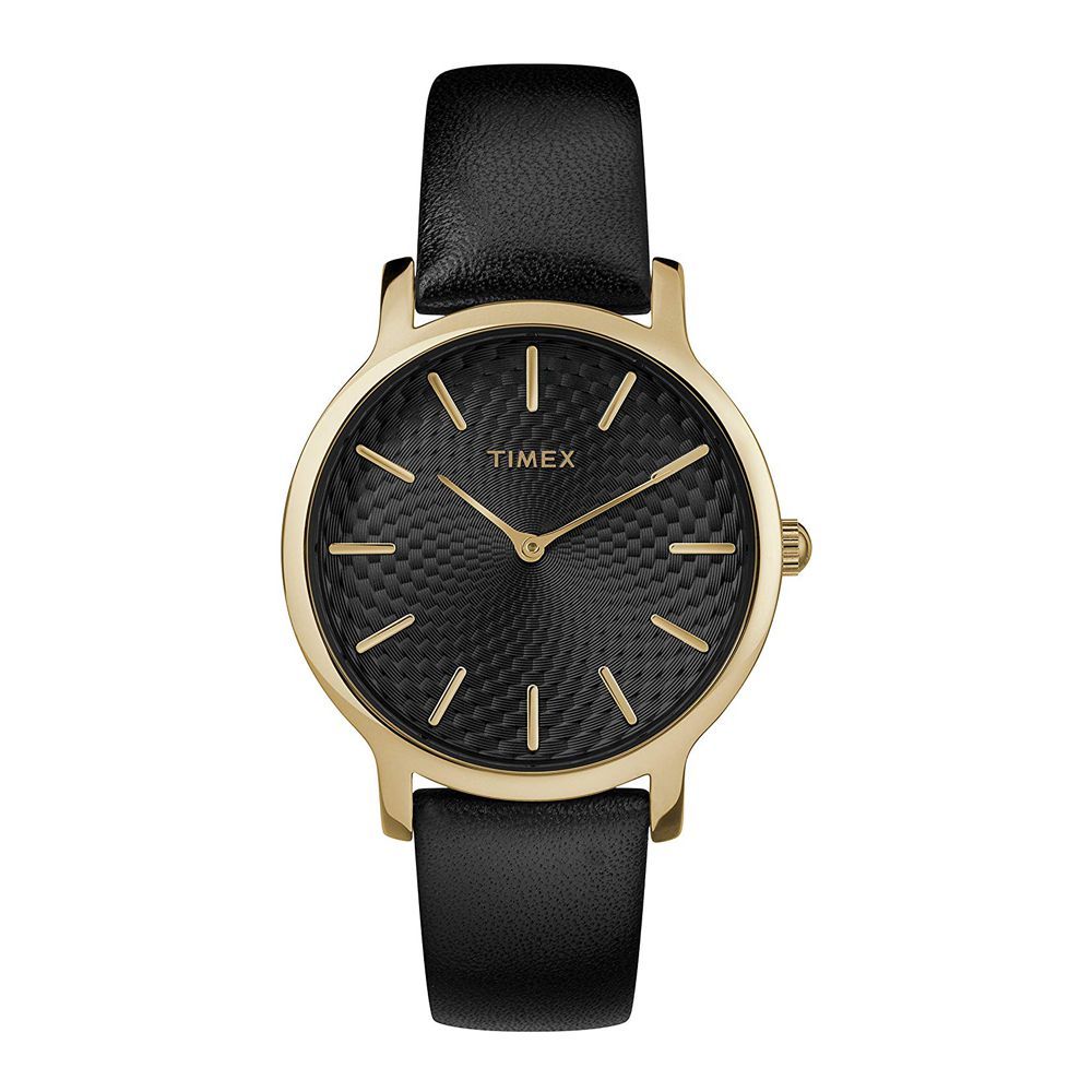 Timex Women's Metropolitan 34mm Watch, Black/Gold - TW2R36400