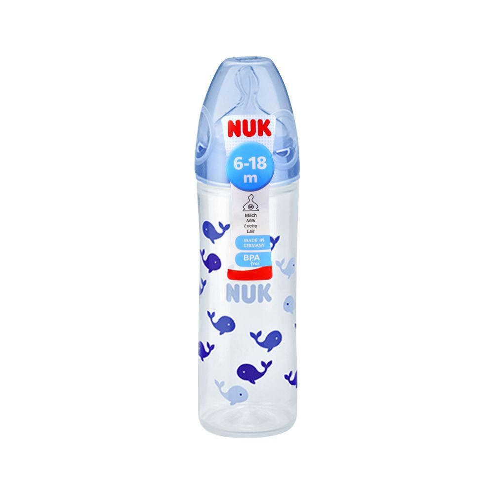 Nuk Classic Feeding Bottle, M, Blue, 6-18m, 250ml, 10741625