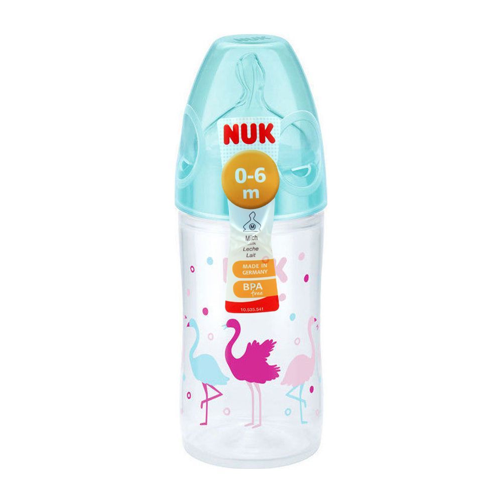 Nuk Classic Feeding Bottle, M, 0-6m, Turquoise, 150ml, 10743578