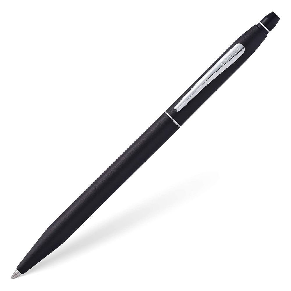 Cross Click Classic Black Ballpoint Pen, With Black Medium Tip, AT0622-102