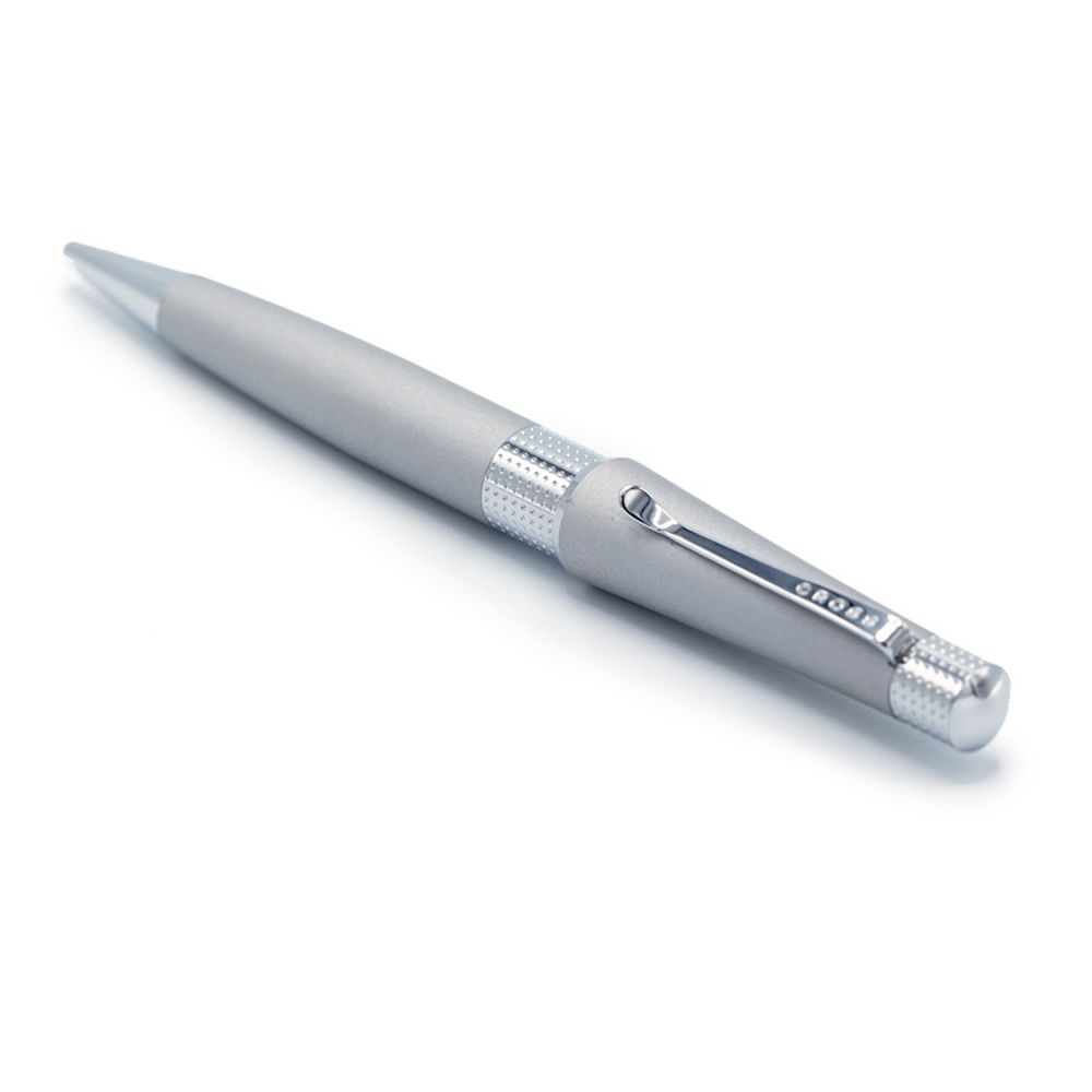 Cross Beverly Satin Chrome Ballpoint Pen, With Black Medium Tip, AT0492-10