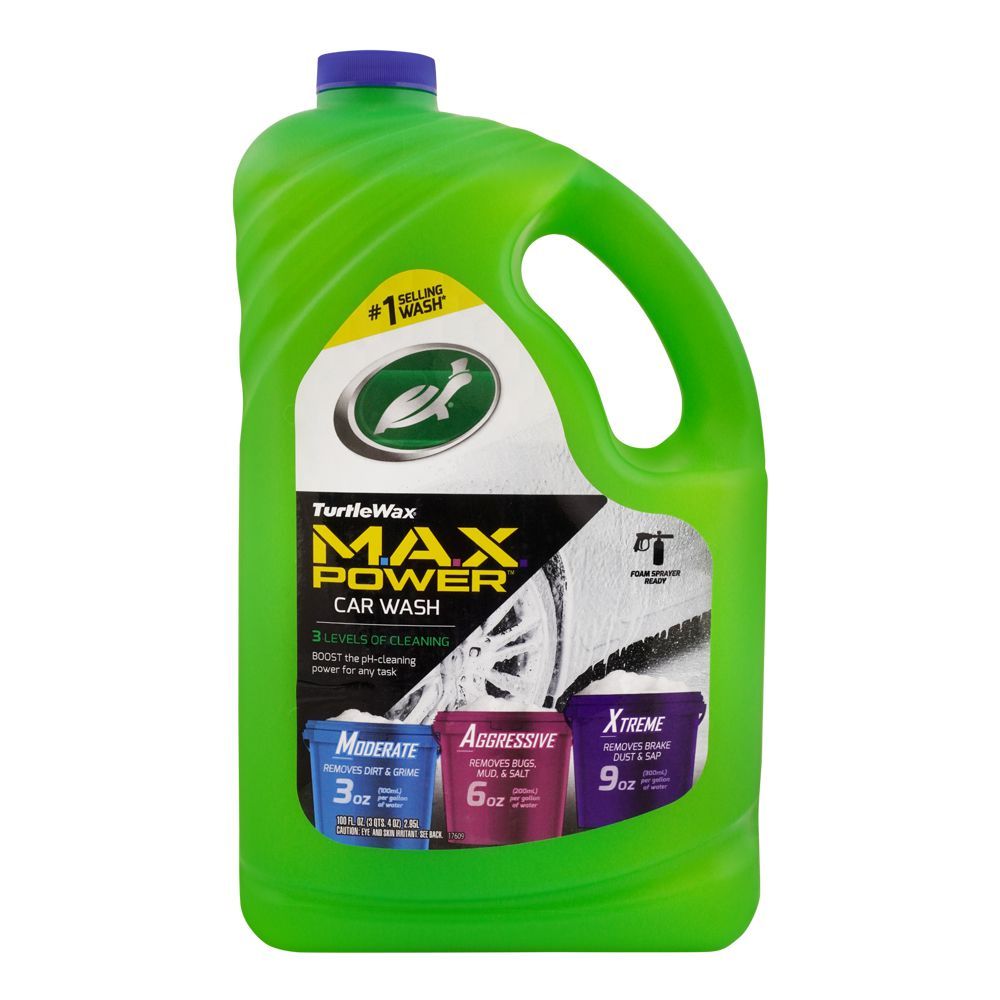 Turtle Wax Max Power Car Wash, 2.95 Liters