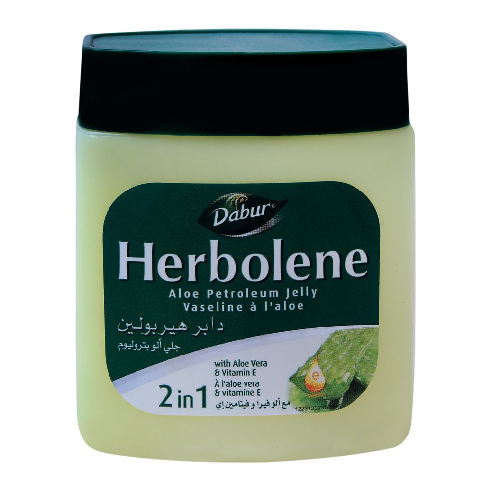 Dabur Herbolene Aloe Petroleum Jelly, With Aloe Vera +Vitamin E, 115ml
