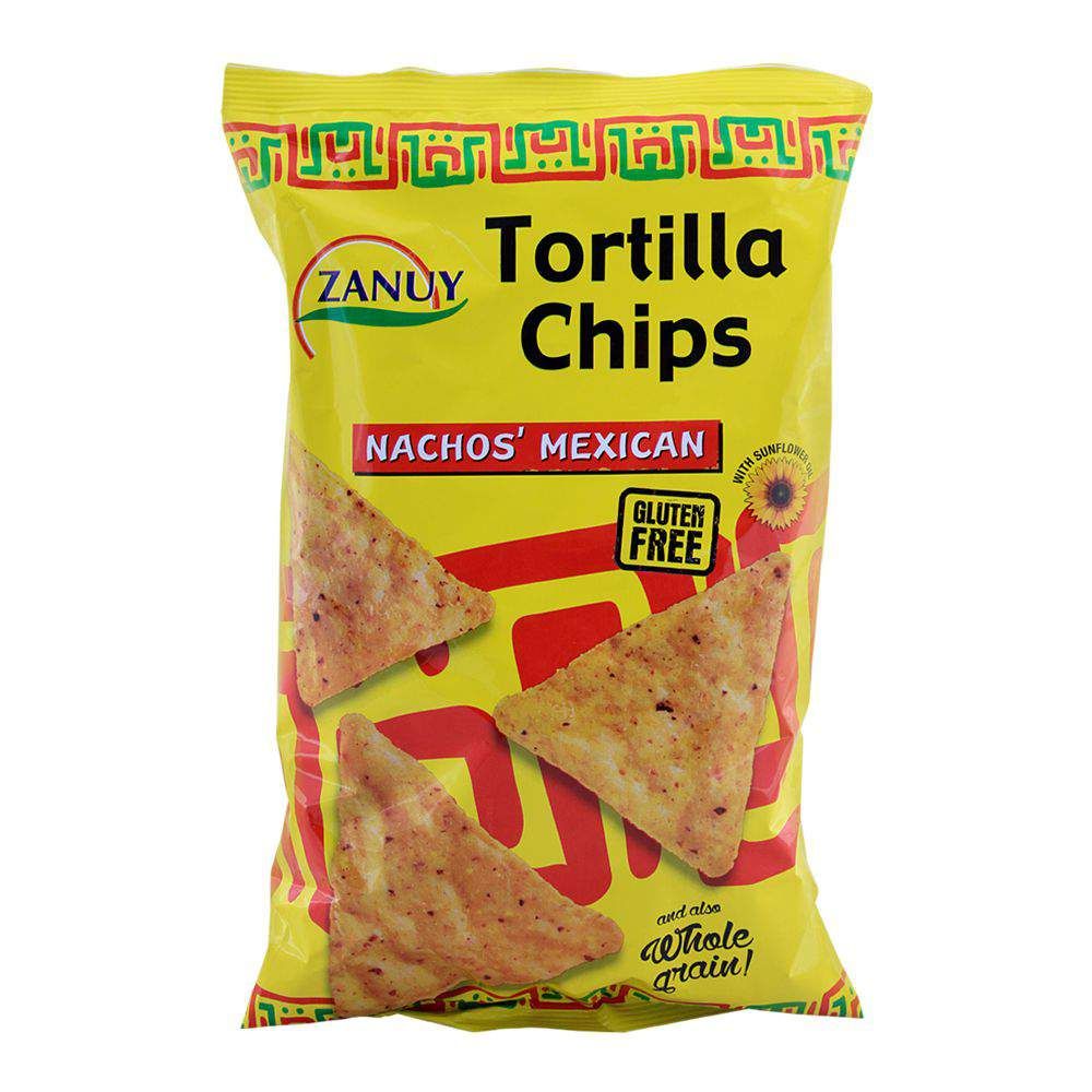 Zanuy Nachos Tortilla Chips, Mexican Flavor, Gluten Free, 200g