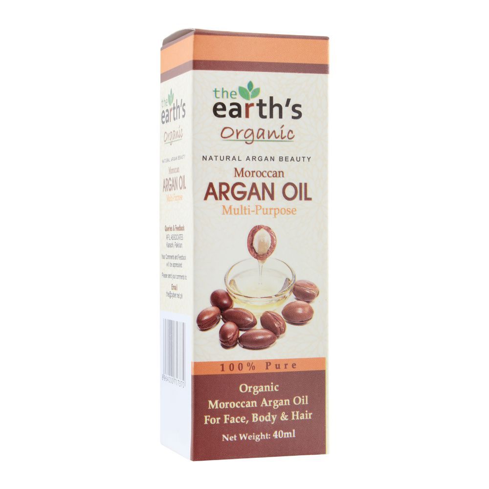 The Earth's Organic Moroccan Multi-Purpose Argan Oil, 40ml
