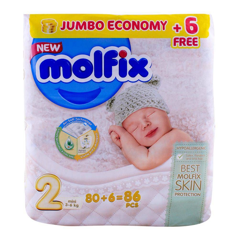 Molfix 2 Mini 3-6 KG, 80+6 Pack
