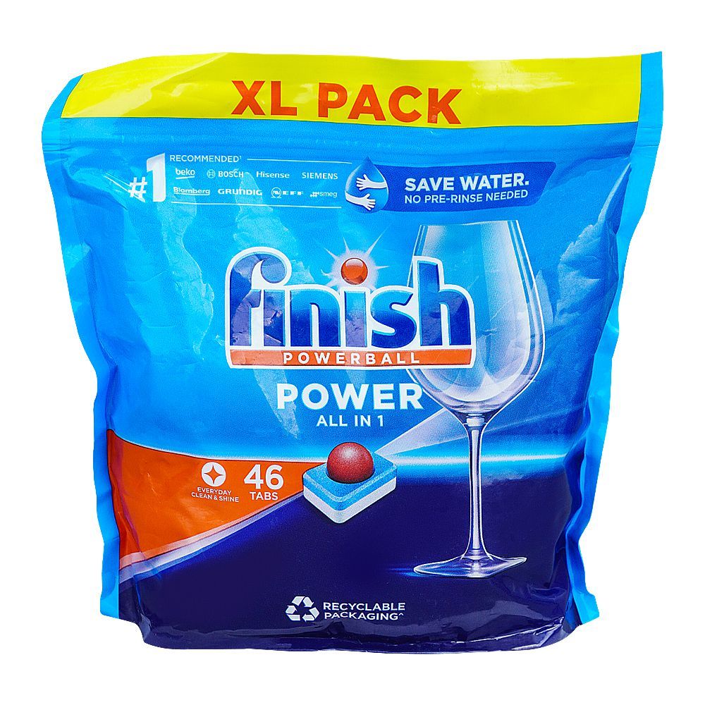 Finish Power Ball All-In-1 Tablets, 46-Pack, 736g