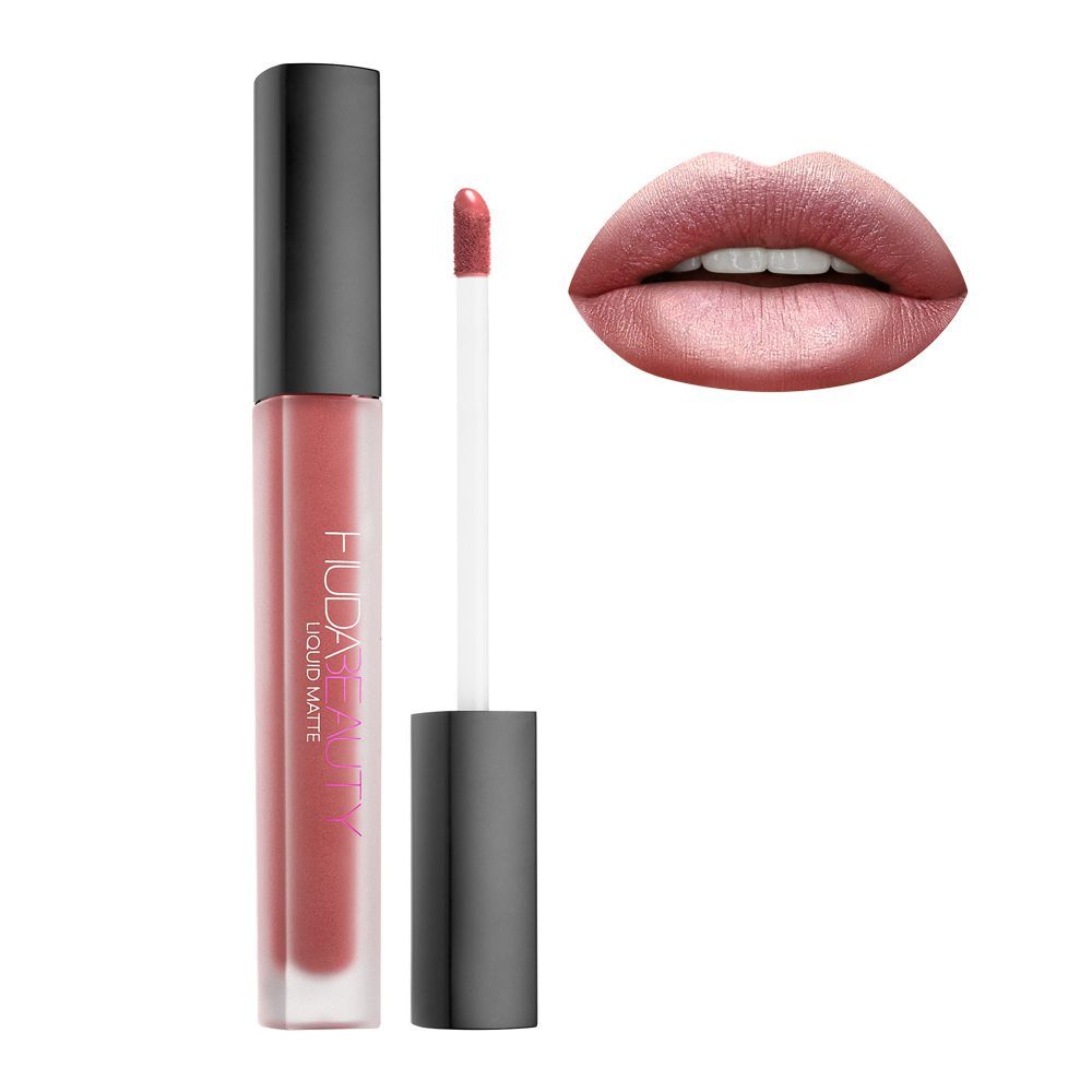 Huda Beauty Long-Lasting Matte Liquid Lipstick, Socialite