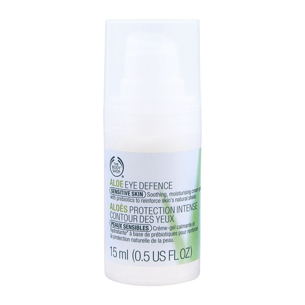 The Body Shop Aloe Eye Defence Cream Gel, Sensitive Skin, 15ml