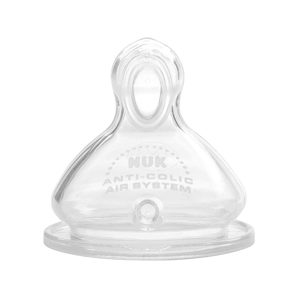 Nuk First Choice+ Large Feed Silicone Anti-Colic Teat, 0-6m, 10709254