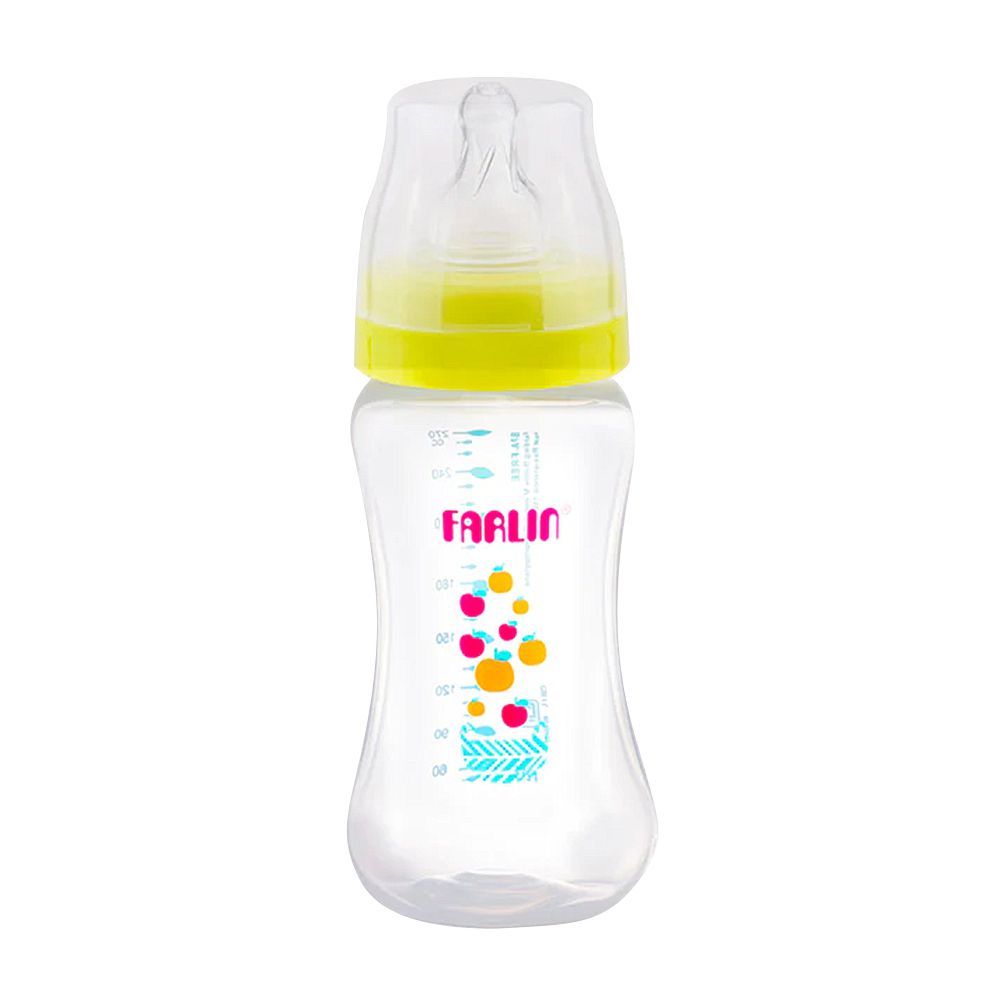 Farlin Mom Fit Anti-Colic PP Wide Neck Feeding Bottle, 3m+, 270ml, AB-42011-B