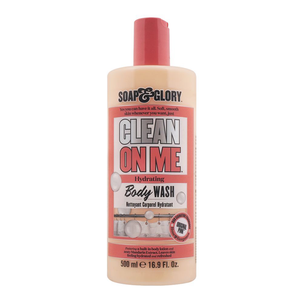 Soap & Glory Clean On Me Hydrating Body Wash, 500ml