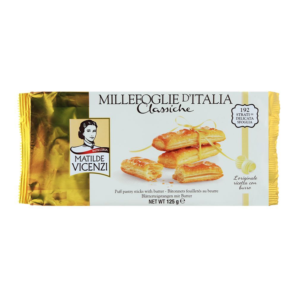 Matilde Vicenzi Puff Pastry Butter Sticks 125gm