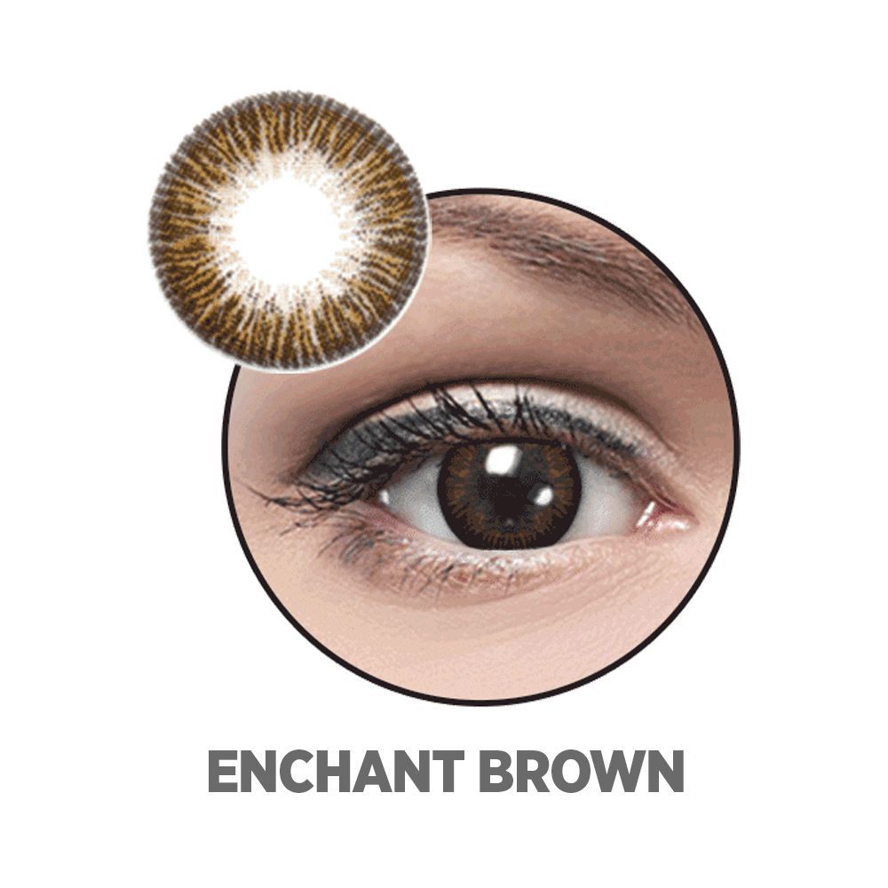 Optiano Soft Color Contact Lenses, Enchant Brown