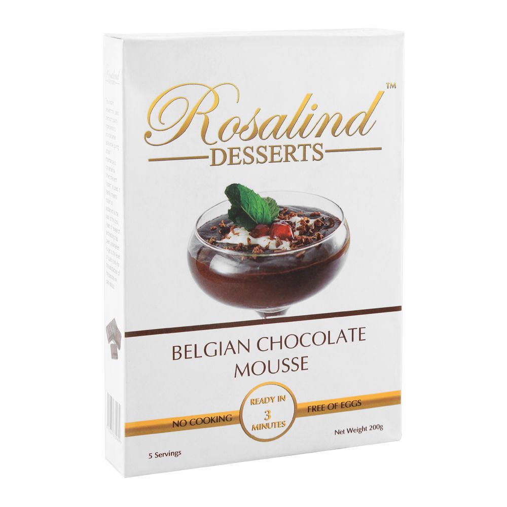 Rosalind Desserts Belgian Chocolate Mousse, 200g