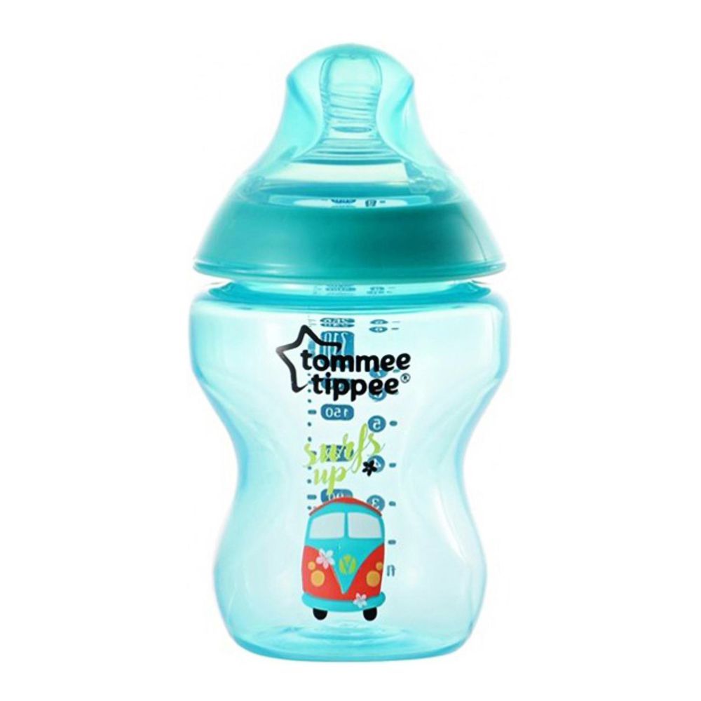 Buy Tommee Tippee 0m+ Slow Flow Decorated Feeding Bottle 260ml (Jade ...