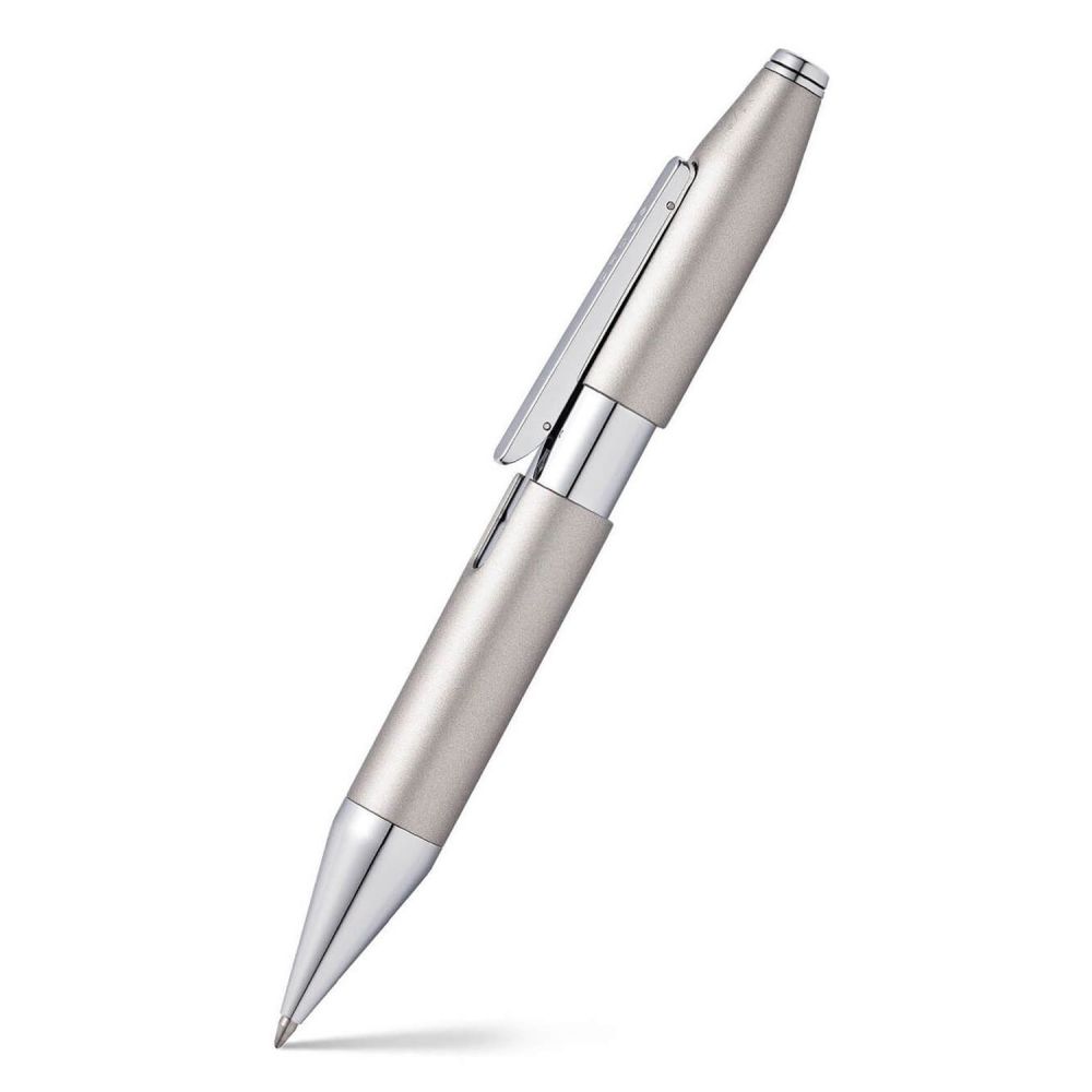 Cross X Graphite Gray Rollerball Pen with Chrome Appointments, AT0725-2