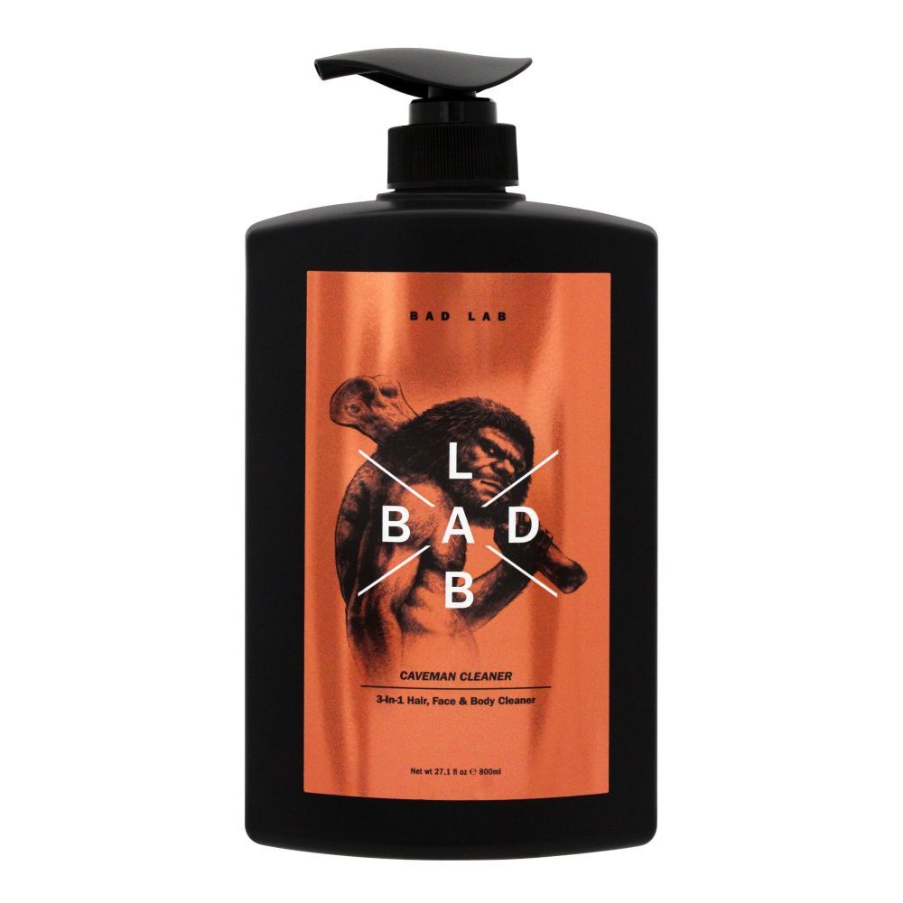 Bad Lab 3-In-1 Caveman Cleaner, Hair + Face + Body, 800ml