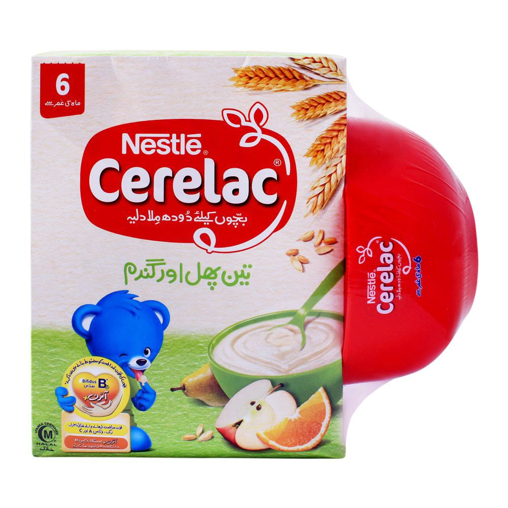 Nestle Cerelac 3-Fruit & Wheat, 2x350g, 6+ Months