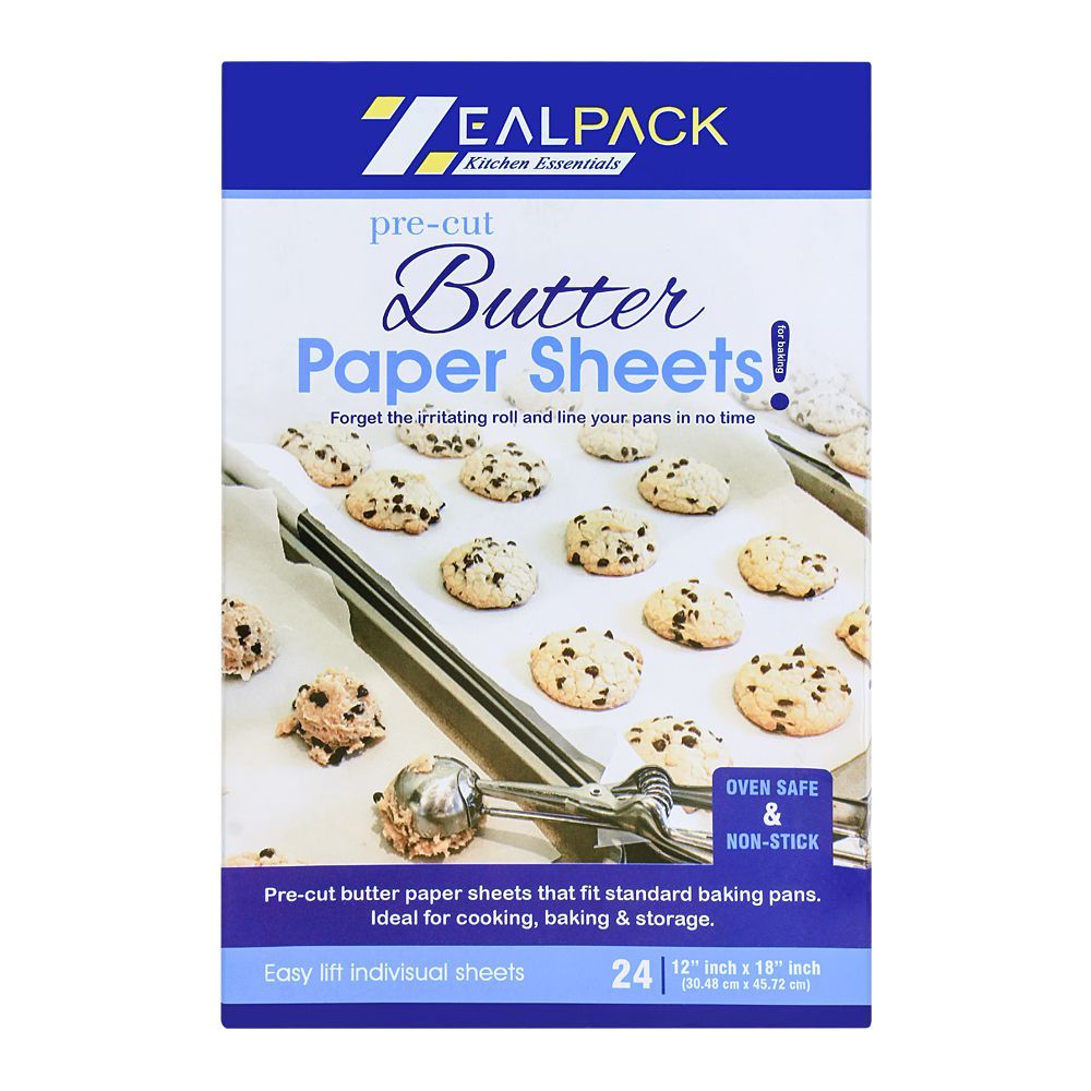 Zeal Pack Butter Paper Sheets 24-Pack