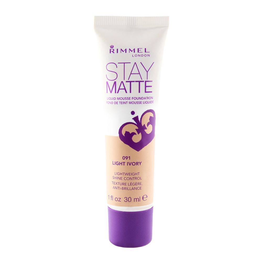 Rimmel Stay Matte Liquid Mousse Foundation 091 Light Ivory